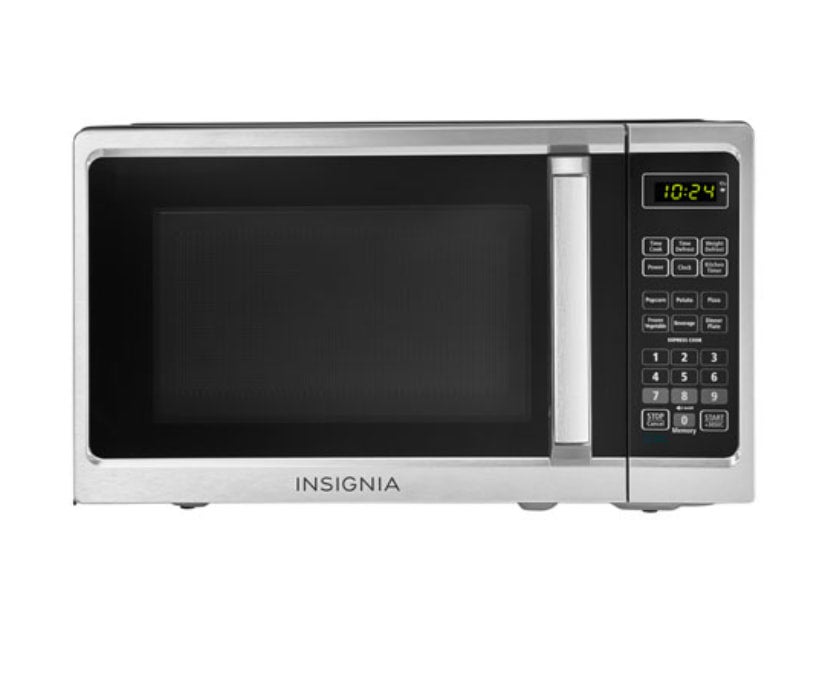 INSIGNIA 1.1 CU. FT. MICROWAVE (BLACK & STAINLESS STEEL) - NS-MW11BS9-C